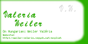 valeria weiler business card